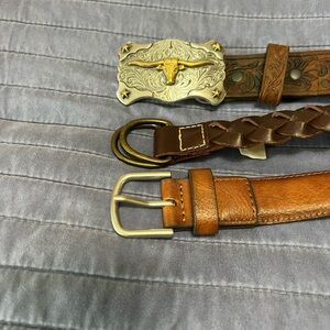 Children’s brown belts various styles